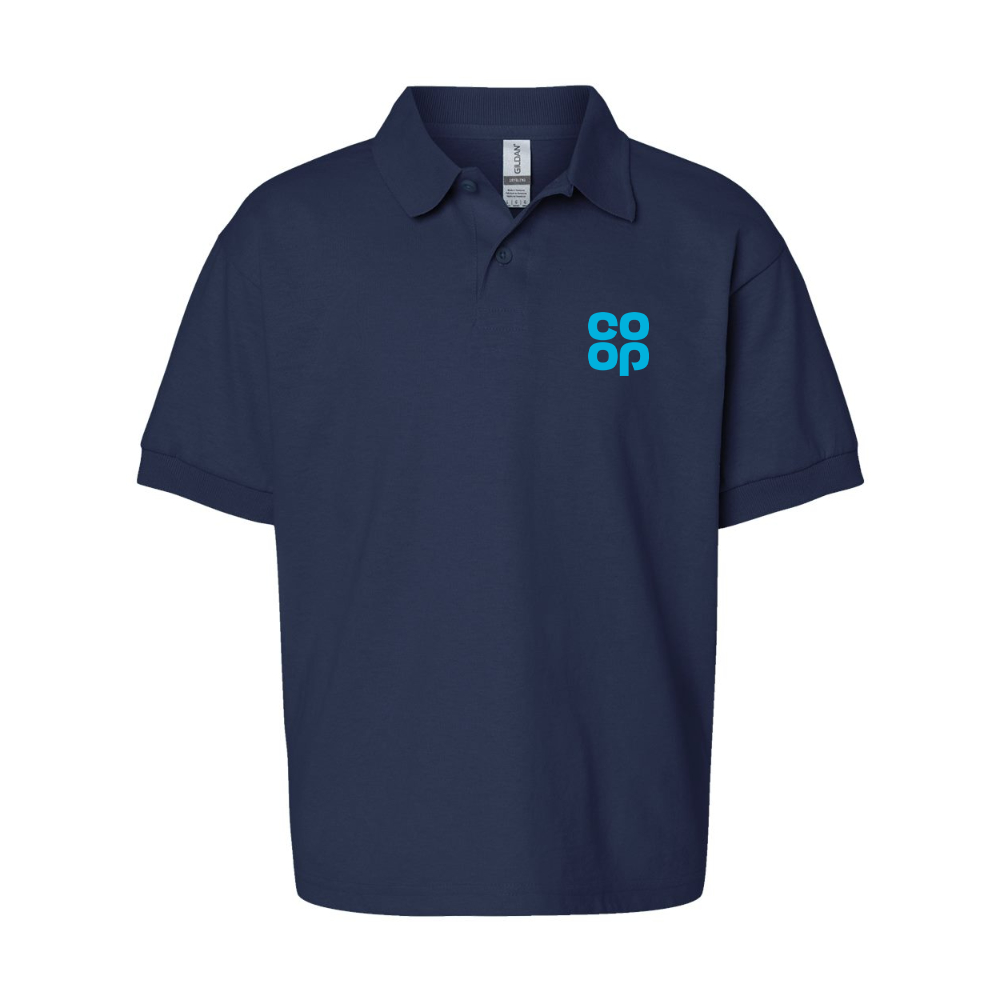 Youth CoOp Gildan Dry Blend Jersey Polo