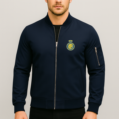 Men's Al Nassr FC Lightweight Bomber Jacket - Navy