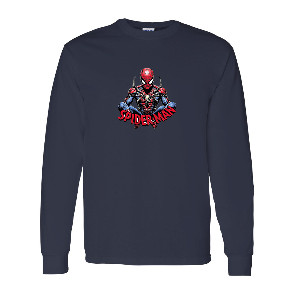 Men's Spider-Man 2025 Gildan Heavy Cotton Long Sleeve T-Shirt
