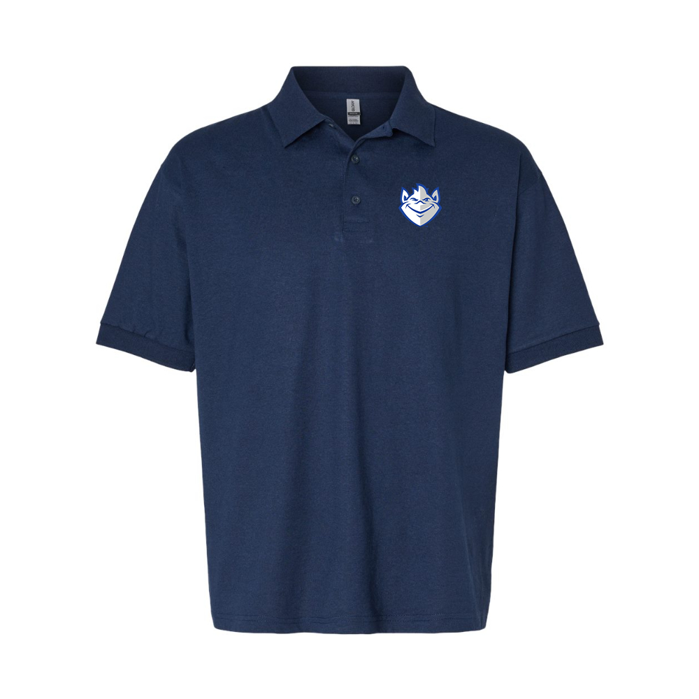 Men's Saint Louis Billikens Logo Gildan Dry Blend Jersey Polo