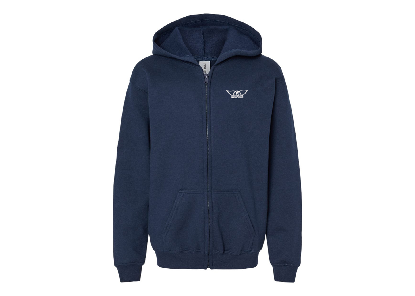 Gildan Heavy Blend Youth Aerosmith Logo Full Zip Hooded Sweatshirt