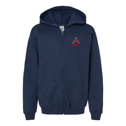 Gildan Heavy Blend Youth Spider-Man 2025 Full Zip Hooded Sweatshirt