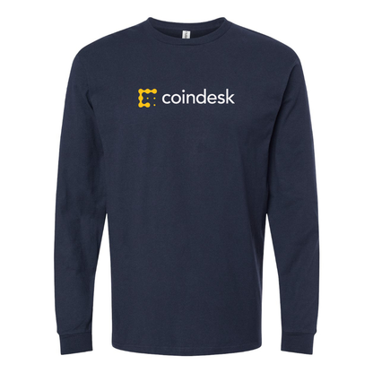 Men's CoinDesk Logo Cotton Long Sleeve T-Shirt