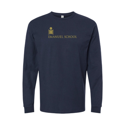 Youth Emanuel School Logo Cotton Long Sleeve T-Shirt