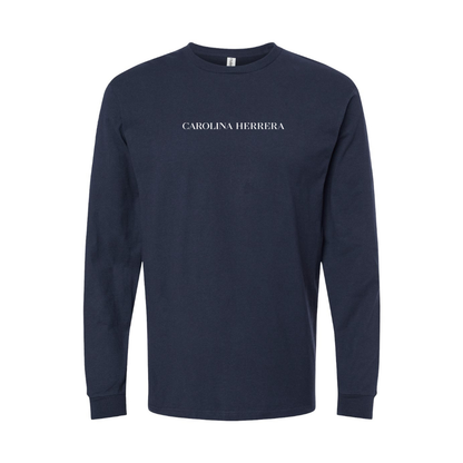 Men's Carolina Herrera Logo Long Sleeve T-Shirt
