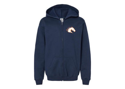 Gildan Heavy Blend Youth Texas Arlington Mavericks Full Zip Hooded Sweatshirt