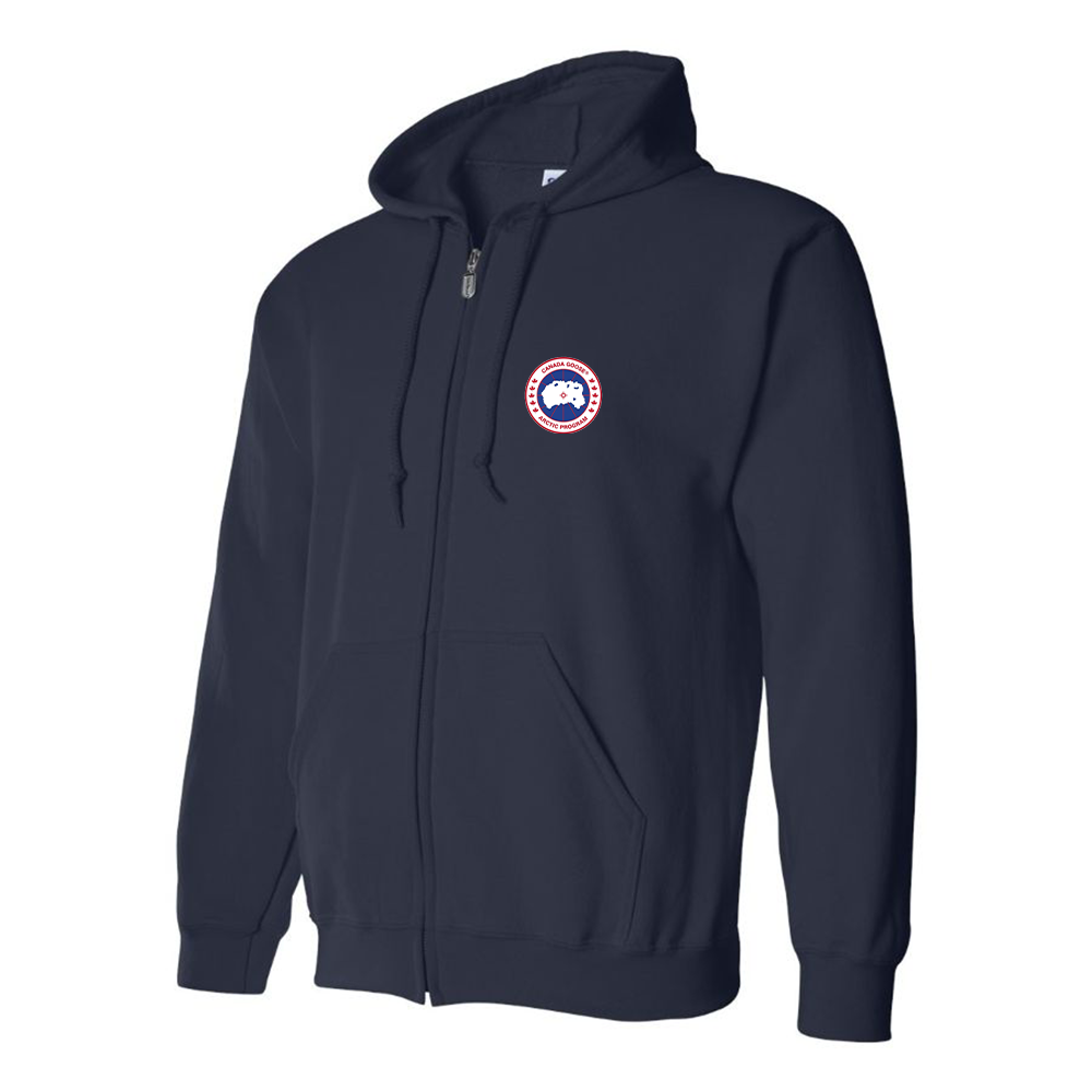 Men's Canada Goose Logo Zipper Hoodie