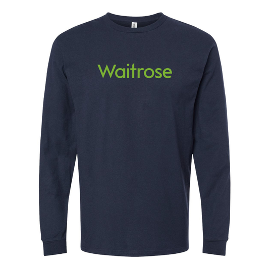 Youth Waitrose Logo Cotton Long Sleeve T-Shirtl