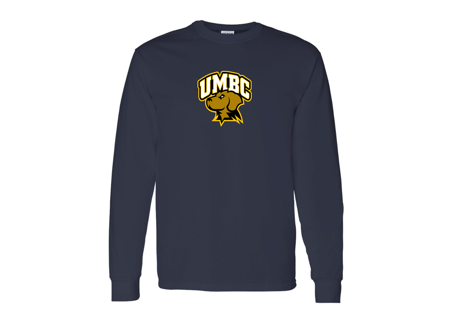 Men's UMBC Retrievers Gildan Heavy Cotton Long Sleeve T-Shirt
