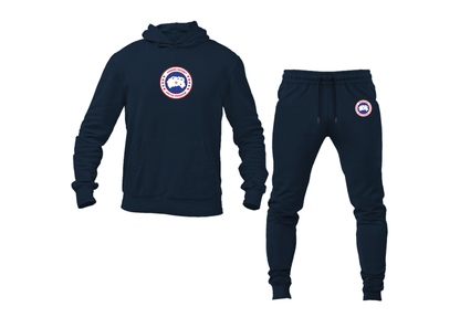 Men's Canada Goose Logo Hoodie Joggers Set