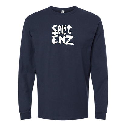 Men's Split Enz Logo  Cotton Long Sleeve T-Shirt