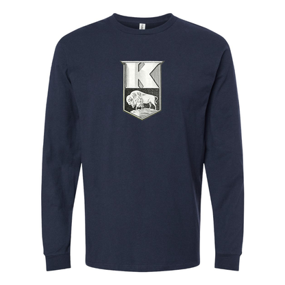 Men's Kaiser  Logo Cotton Long Sleeve T-Shirt