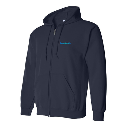 Men's Sagemcom Logo  Zipper Hoodie