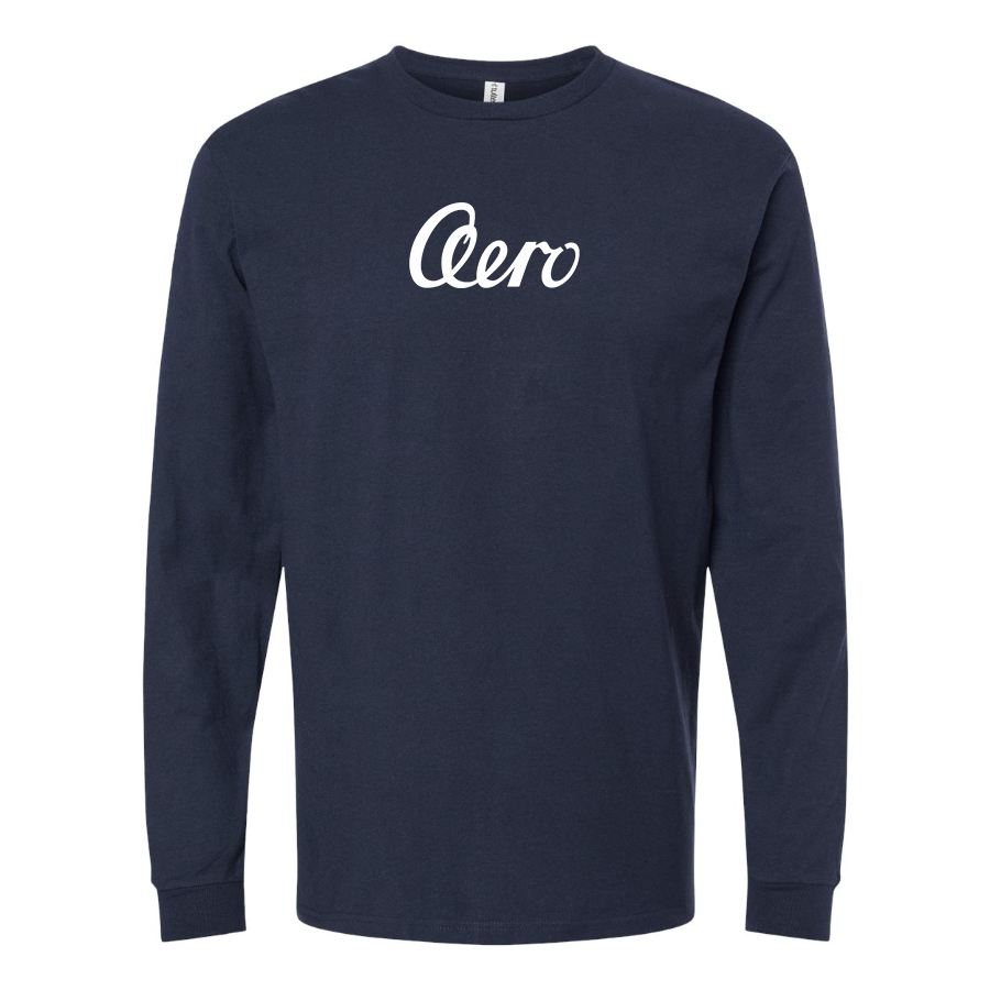 Men's Aero   Logo Cotton Long Sleeve T-Shirt