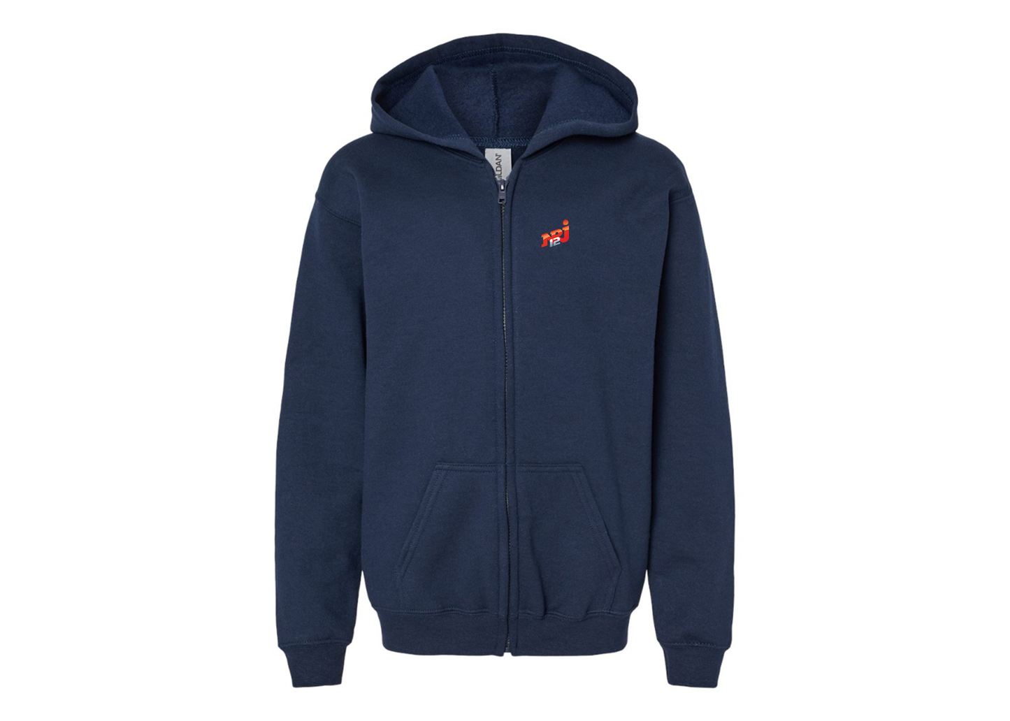 Gildan Heavy Blend Youth NRJ 12 Logo Full Zip Hooded Sweatshirt