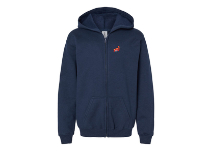 Gildan Heavy Blend Youth NRJ 12 Logo Full Zip Hooded Sweatshirt
