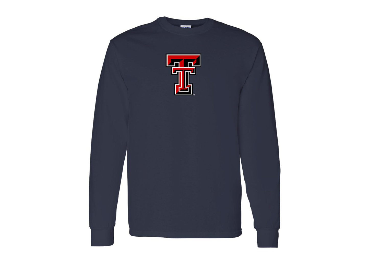 Men's Texas Tech Red Raiders Gildan Heavy Cotton Long Sleeve T-Shirt