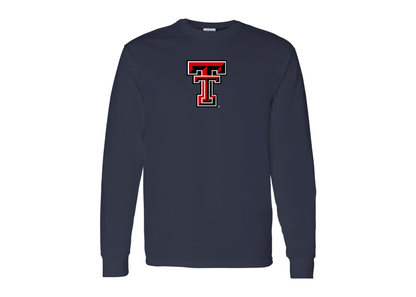 Men's Texas Tech Red Raiders Gildan Heavy Cotton Long Sleeve T-Shirt