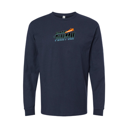 Youth Danny Phantom Logo Cotton Long Sleeve T-Shirt