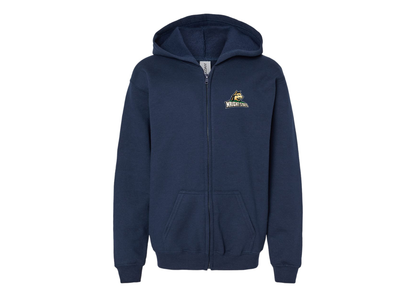 Gildan Heavy Blend Youth Wright State Raiders Full Zip Hooded Sweatshirt