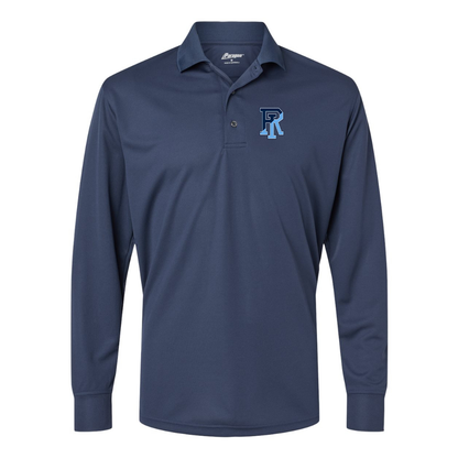 Men's Rhode Island Rams Logo Paragon Prescott Long Sleeve Polo