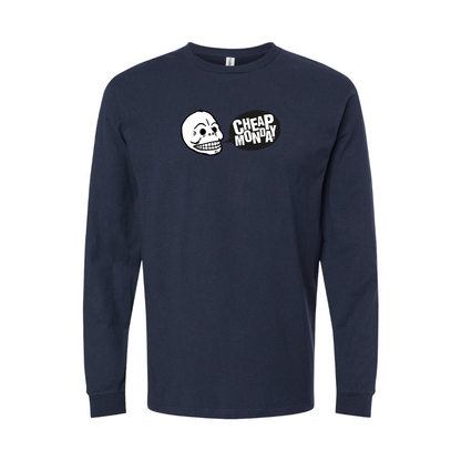 Youth Cheap Monday Logo Cotton Long Sleeve T-Shirt