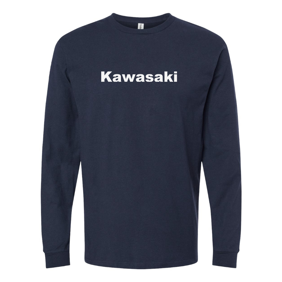 Men's Kawasaki  Logo Cotton Long Sleeve T-Shirt