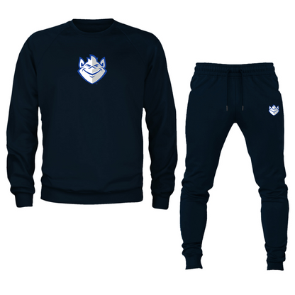 Men's Saint Louis Billikens Logo Crewneck Sweatshirt Joggers Suit