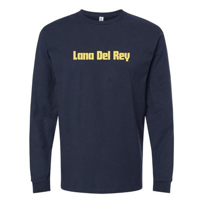 Men's Lana Del Rey Logo Cotton Long Sleeve T-Shirt