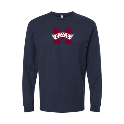 Youth Mississippi State Bulldogs Logo Cotton Long Sleeve T-Shirt