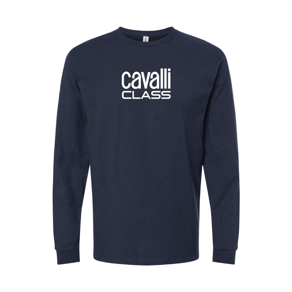 Men's Cavalli Class Logo Long Sleeve T-Shirt