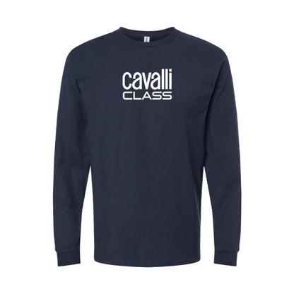 Men's Cavalli Class Logo Long Sleeve T-Shirt