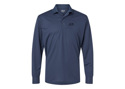 Men's Oakley Logo Paragon Prescott Long Sleeve Polo