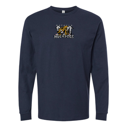 Men's Batavia  Muckdogs Logo Long Sleeve T-Shirt