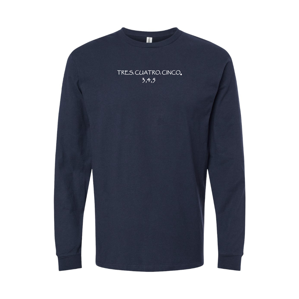 Youth Tres Cuatro Cinco Logo Cotton Long Sleeve T-Shirt
