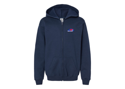 Gildan Heavy Blend Youth UMass Lowell River Hawks Full Zip Hooded Sweatshirt