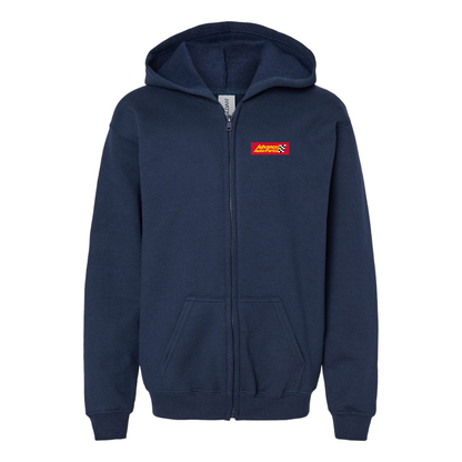 Gildan Heavy Blend Youth Advance Auto Parts Logo Full Zip Hooded Sweatshirt