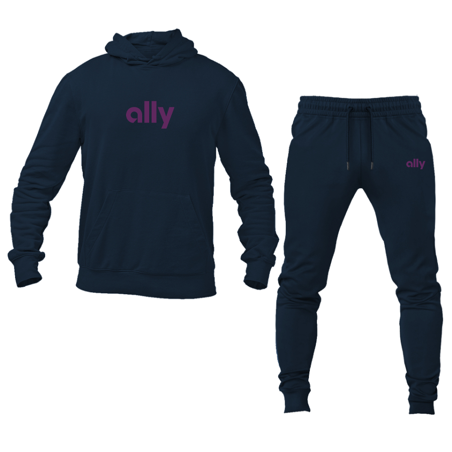 Men's Ally Financial Logo Hoodie Joggers Set