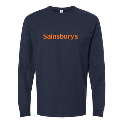Youth Sainsbury_s Logo Cotton Long Sleeve T-Shirt