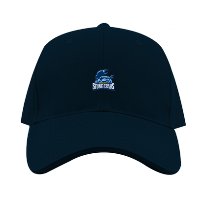 Charlotte Stone Crabs Logo  Dad Baseball Cap Hat