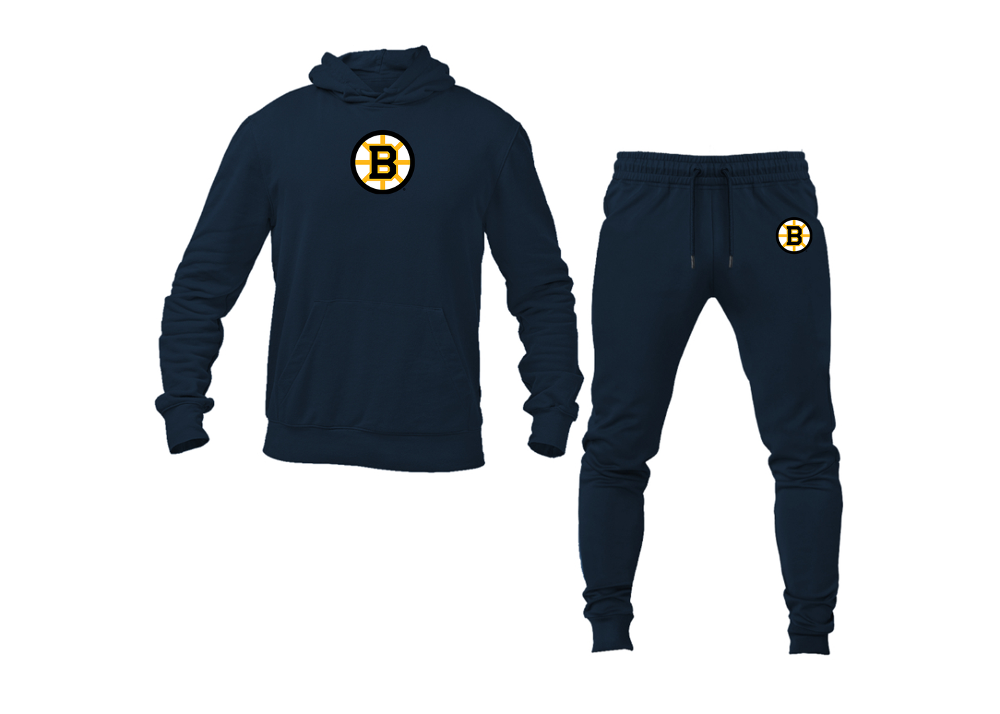 Men's Boston Bruins Logo Hoodie Joggers Set