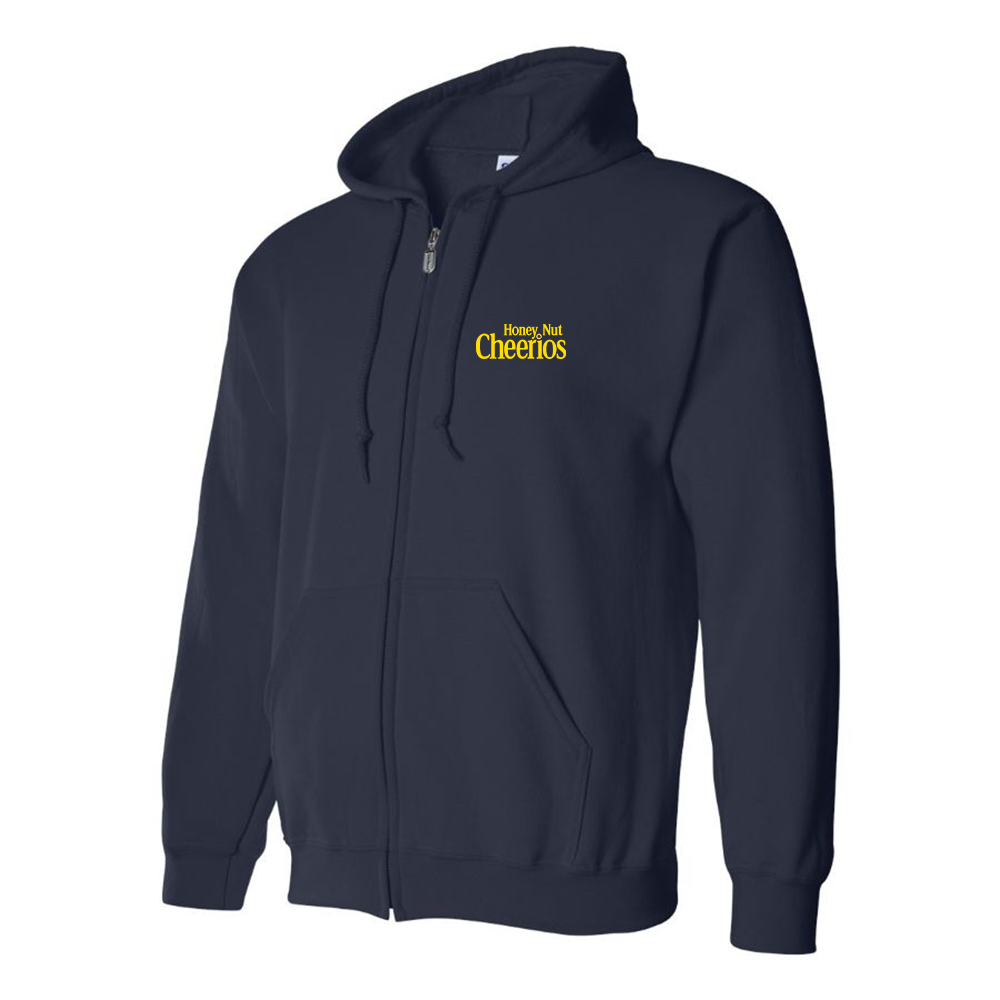 Men's Honey Nut Cheerios Logo Zipper Hoodie