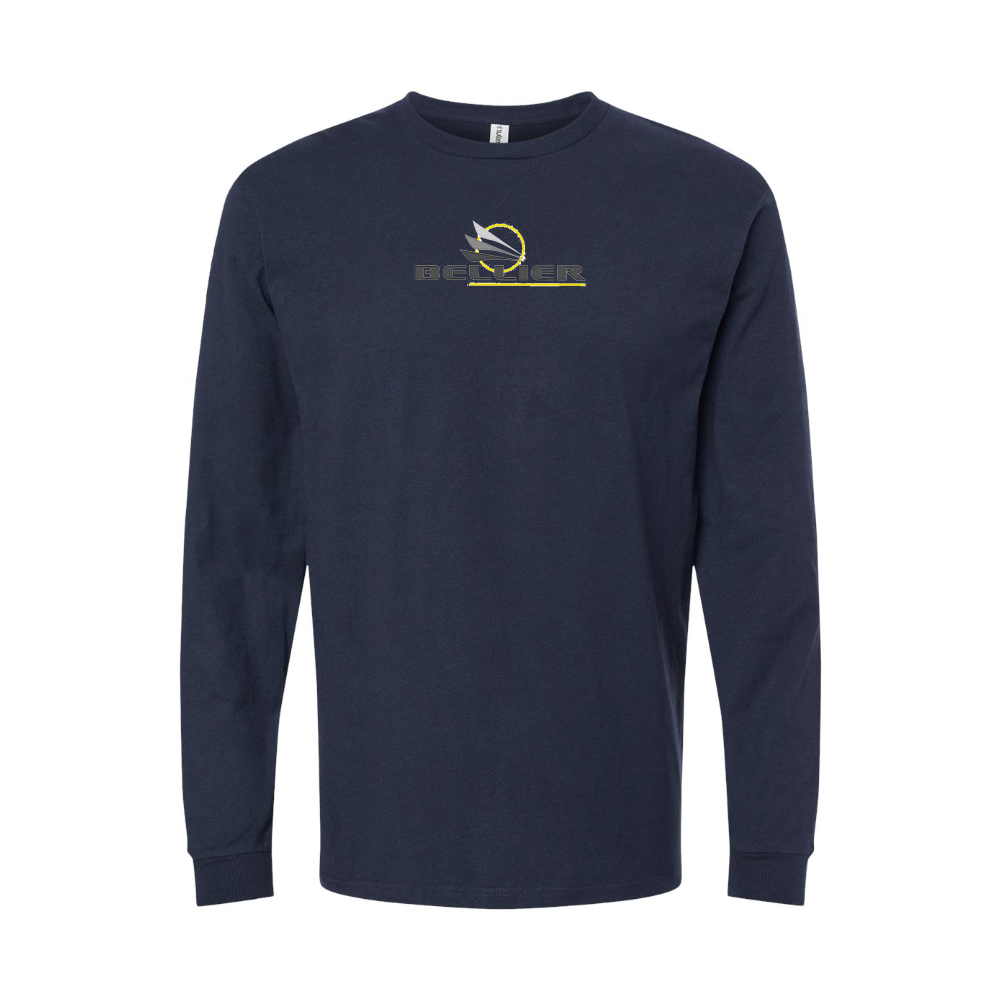 Youth Bellier Automobiles Logo Cotton Long Sleeve T-Shirt