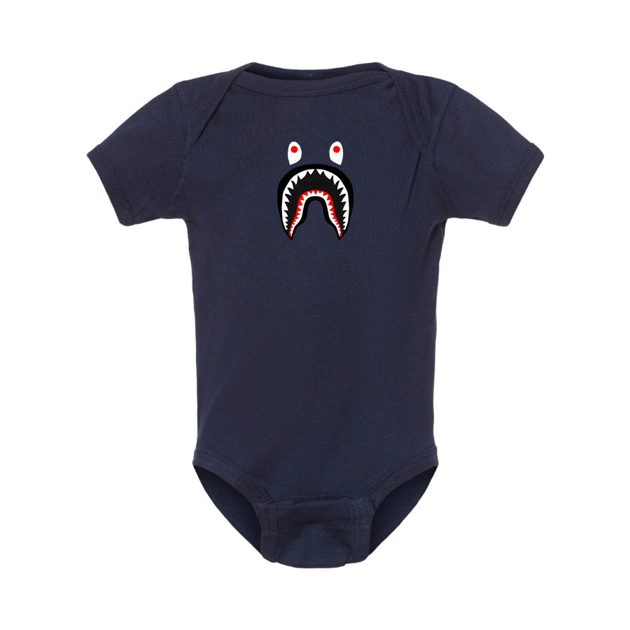 BAPE Shark Logo Baby Onesie Romper