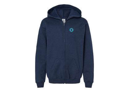 Gildan Heavy Blend Youth Beavertown Brewery Full Zip Hooded Sweatshirt