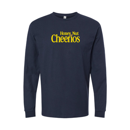 Youth Honey Nut Cheerios Logo Cotton Long Sleeve T-Shirt