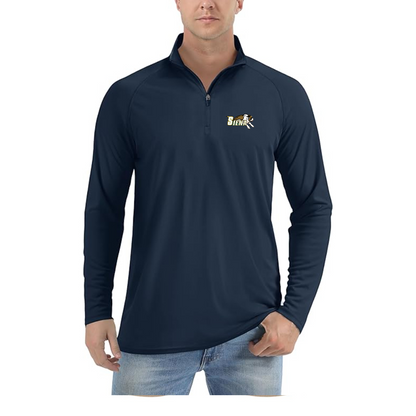 Men's Siena Saints Logo  Lightweight Quarter-Zip Athletic Shirt Long Sleeve Performance Wear