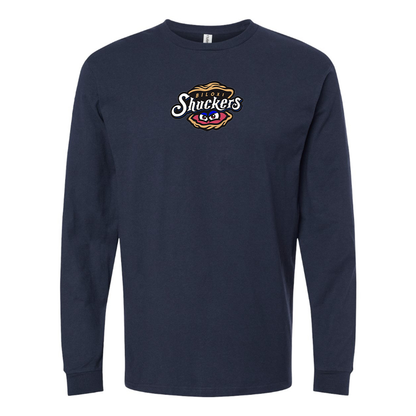 Youth Biloxi Shuckers Logo Cotton Long Sleeve T-Shirt