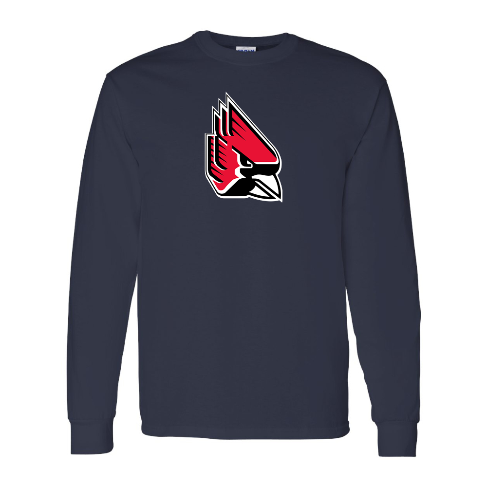 Men's   Ball State Cardinals Gildan Heavy Cotton Long Sleeve T-Shirt