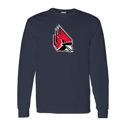 Men's   Ball State Cardinals Gildan Heavy Cotton Long Sleeve T-Shirt